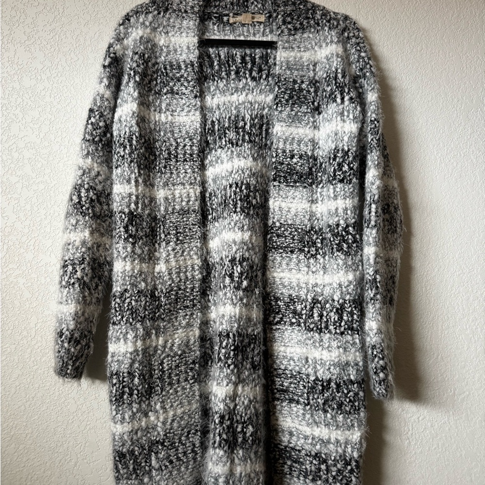 Lovestitch Black and White Stripe Cardigan